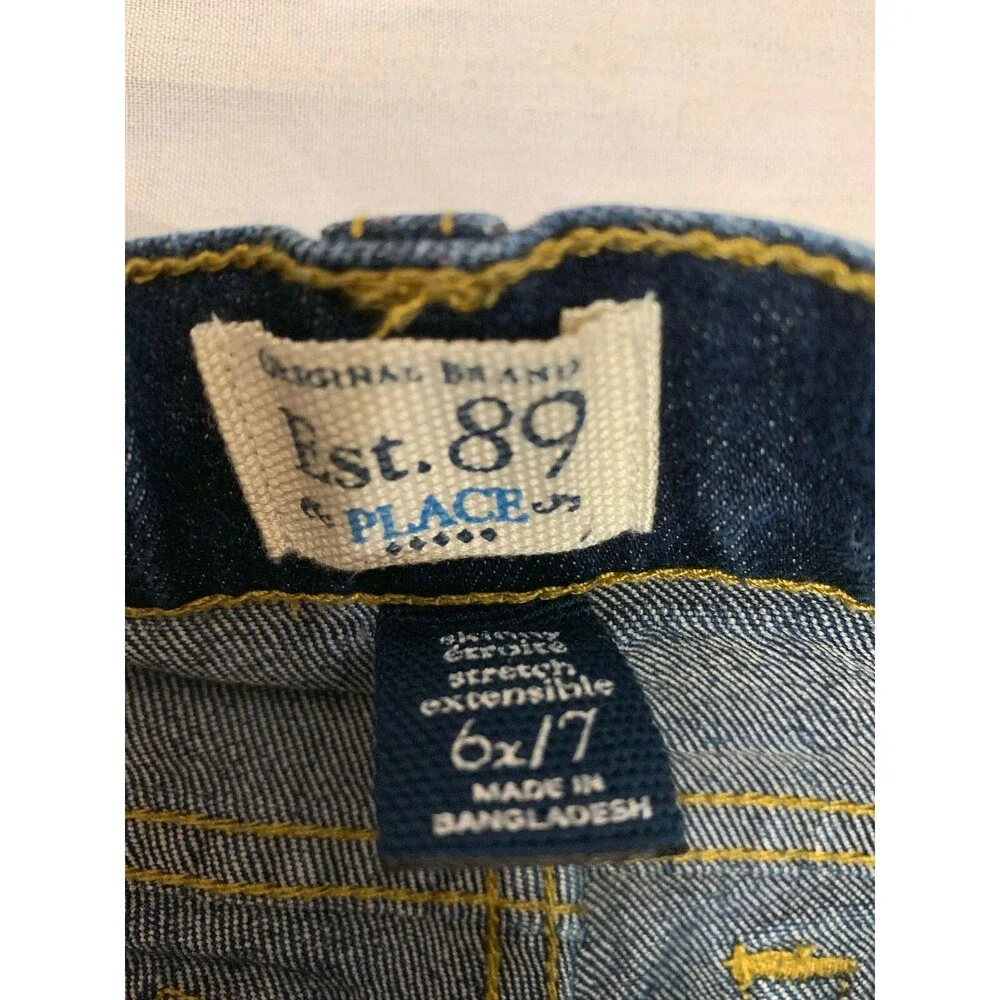 THE CHILDREN PLACE GIRLS SKINNY STRETCH JEANS SIZE 6X/7